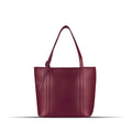 Maroon Vegan Leather Tote Bag