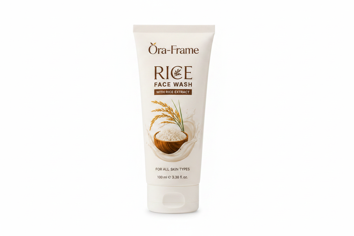 Ora-Frame Rice Face Wash - White Background