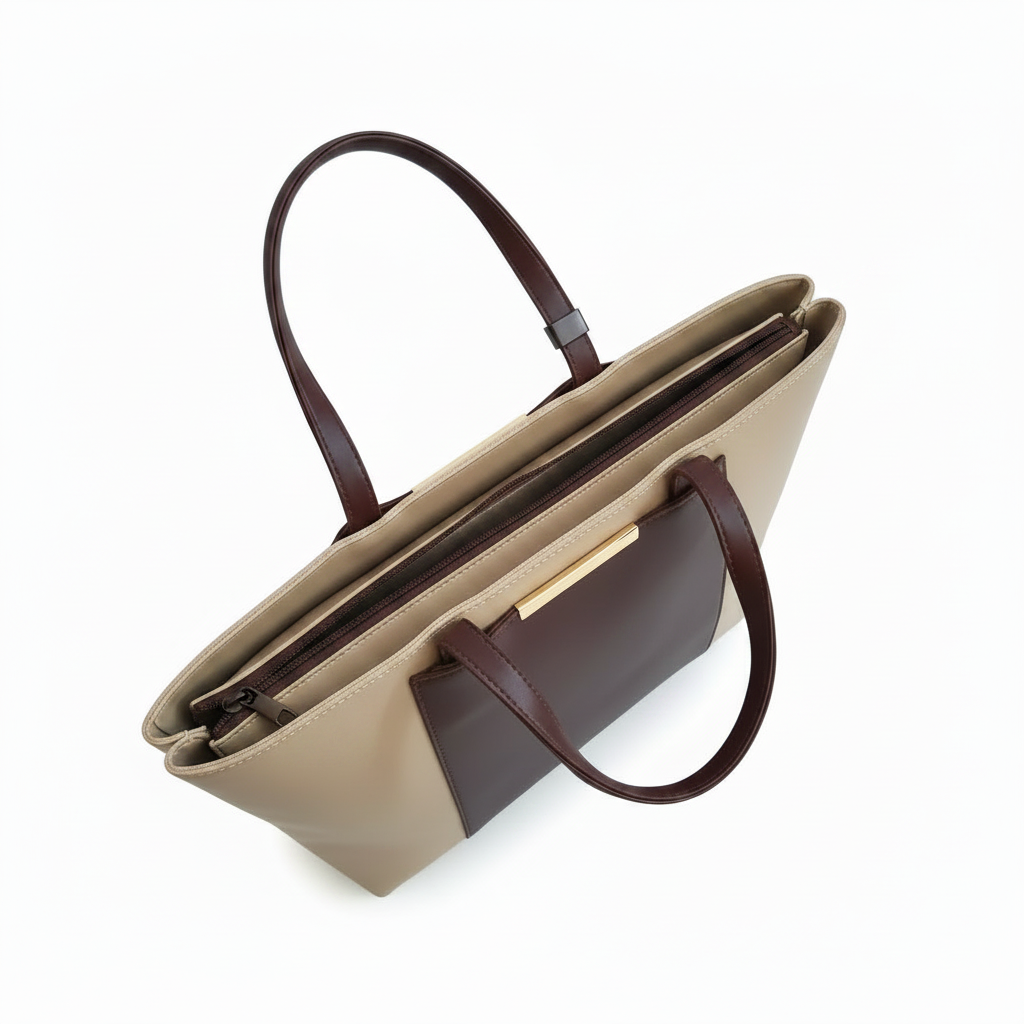 Two-Tone Tote Bag - No Gold Bar